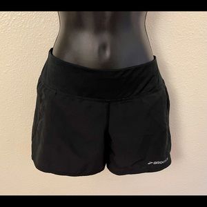 Brooks Black Medium Running Shorts